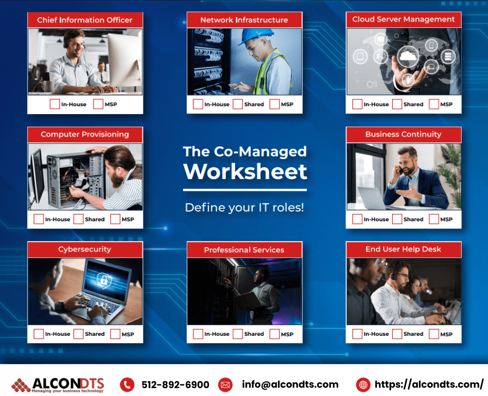The Co-Managed IT Services Worksheet | ALCON DTS: Austin, TX Best Managed IT Support Services The Co-Managed IT Services Worksheet